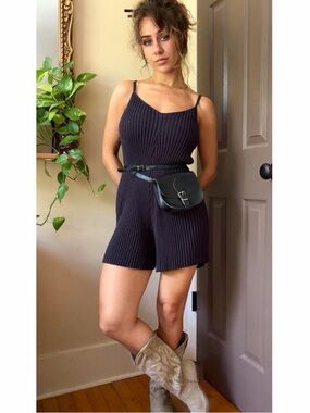 Free People Ribbed Knit Swimwear Romper